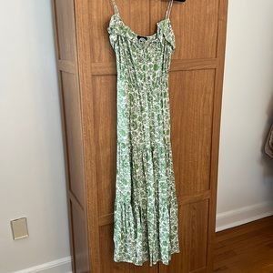 J.Crew Floral Green Sundress